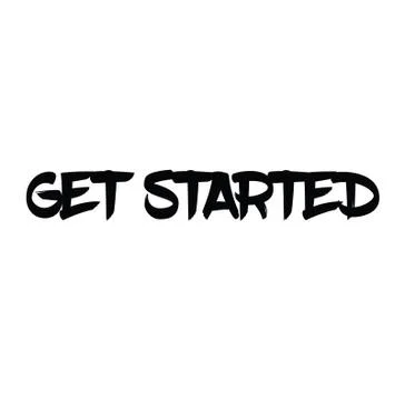 Get started rubber stamp Stock Illustration