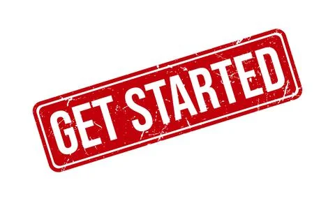 Get Started Rubber Stamp Seal Vector Stock Illustration