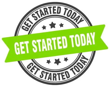 Get started today stamp. get started today label on transparent background... Stock Illustration