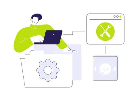 Get support abstract concept vector illustration. Stockillustratie