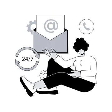 Get in touch abstract concept vector illustration. Stock Illustration