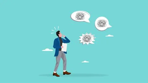 Get unclear information, instructions or commands that are difficult to und.. 库存插图