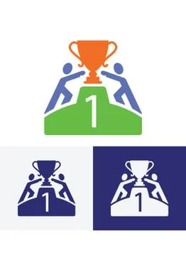 Get winner cup vector logo Stock Illustration