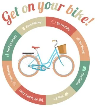Get On Your Bike Stock Illustration