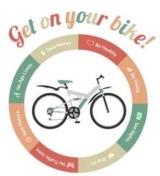 Get On Your Bike Stock Illustration