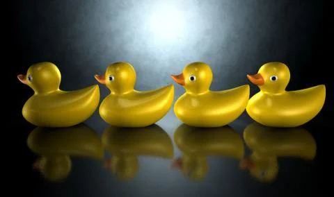 Get your ducks in a row Illustrazione stock