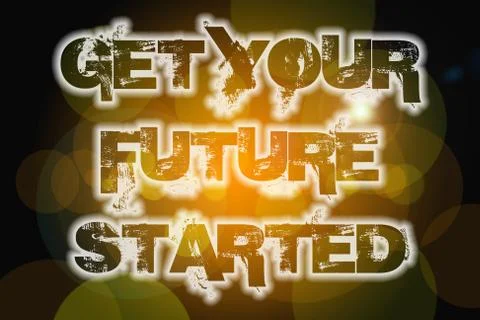 Get your future started concept Stock Illustration