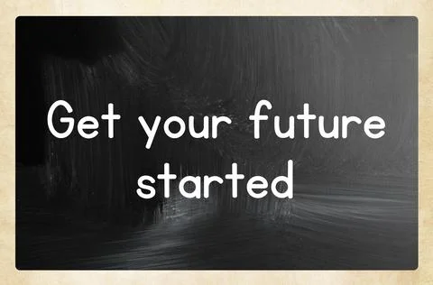 Get your future started concept Stock Photos