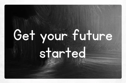 Get your future started concept Stock Photos