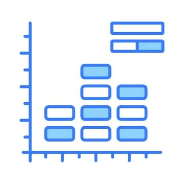 Get your hands on this creatively designed icon of histogram chart, data Stock Illustration