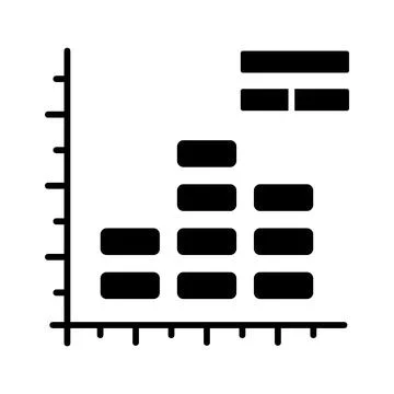 Get your hands on this creatively designed icon of histogram chart, data Stock Illustration