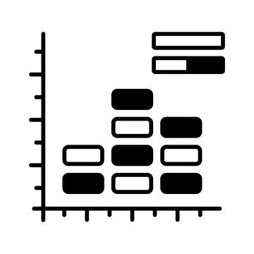 Get your hands on this creatively designed icon of histogram chart, data Stock Illustration