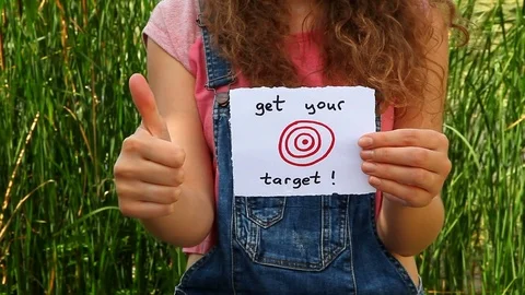 Get your target, motivation concept Stock Footage
