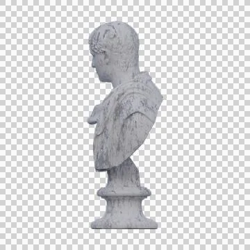 Geta  statue, 3d renders, isolated, perfect for your design Stock Illustration