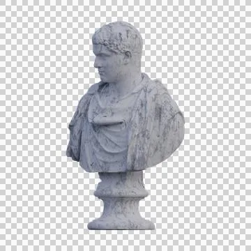 Geta  statue, 3d renders, isolated, perfect for your design Stock Illustration
