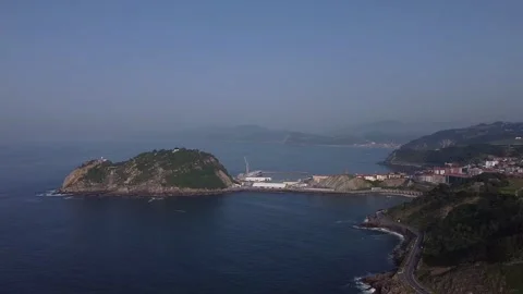 Getaria (shot with the drone) Stock Footage 197687621