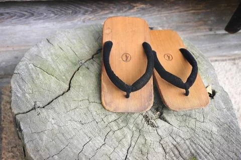 Getas over trunk Stock Photos