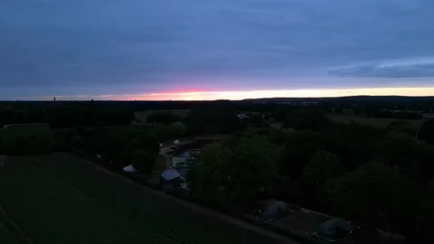 Getaway Destination With Glamping Park During Sunset In Parc Buitengewoon, Video stock 233675012