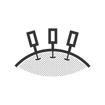 Getting An Acupuncture icon Stock Illustration