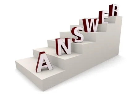 Getting answer Stock Illustration