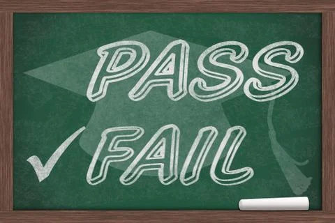 Getting a bad grade Stock Illustration