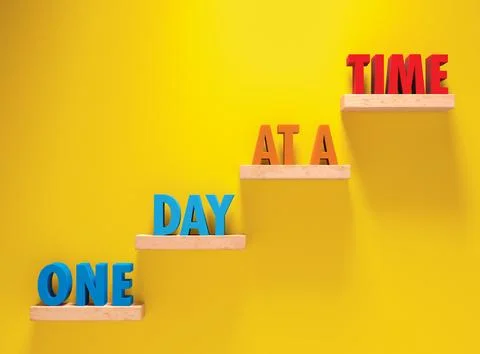 Getting Better One Day At A Time Stock Illustration