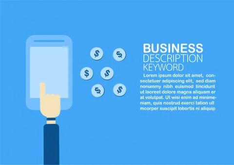 Getting cash by internet banking with e-commerce and payment method. Vector i Stock Illustration