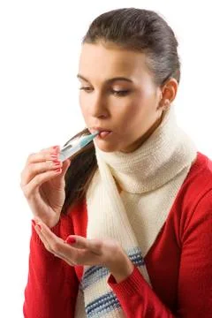 Getting the cold Stock Photos