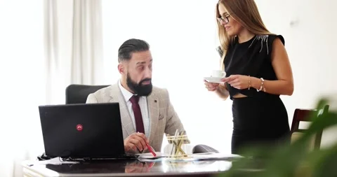 Getting a cup of espresso at work Stock-Footage 288003266