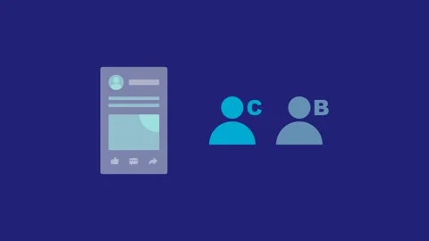 Getting Customers from Social Media Posts - Organic Marketing concept 動画素材 333047047