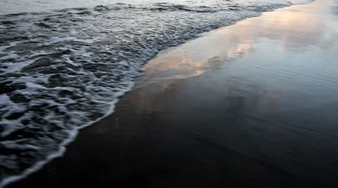 Getting dark on the beach Stock Footage 51991006