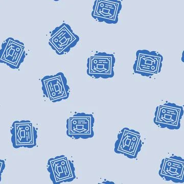 Getting degree dream glyph seamless pattern Stock Illustration