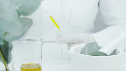 Getting essential oil from eucalyptus. Stock Footage 149180222