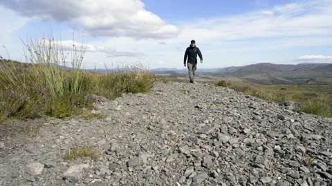 Getting Fresh Air and Space in Beautiful Countryside Stock Footage 238074441