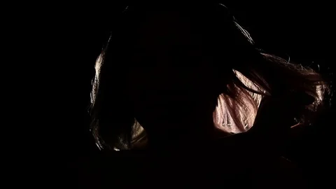 Getting hair ready for camera Stock Footage 122357153