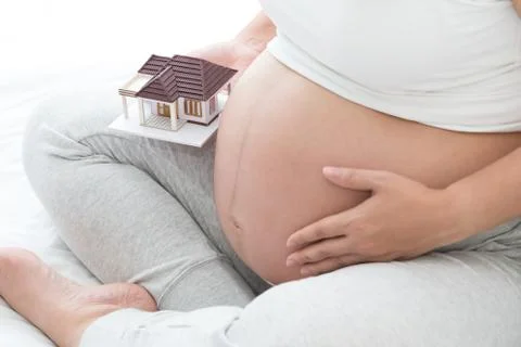 Getting a home loan while pregnant Stock Photos