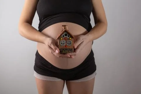 Getting a home loan while pregnant in studio Stock Photos