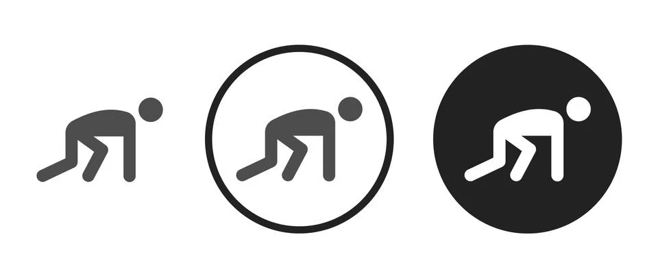 Getting up icon . web icon set .vector illustration Stock Illustration