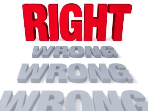 Getting it right! Stock Illustration