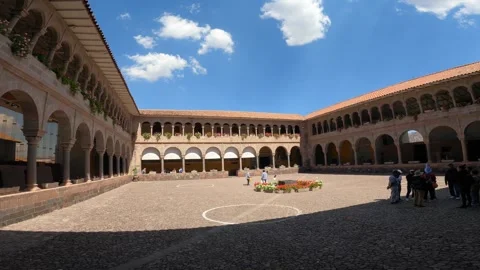 Getting to know a historic temple Stock Footage 280143274