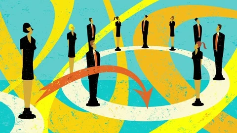 Getting in the loop Stock Footage 93553124