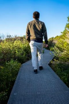 Getting lost in a windy natural path to find oneself Фото