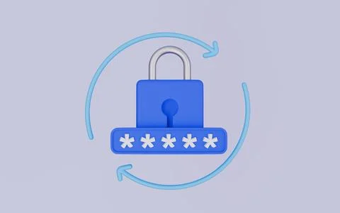 Getting new username and password for account, Password reset イラスト素材