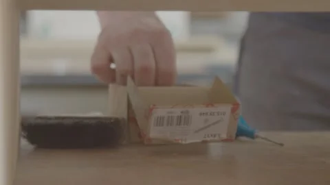 Getting object from box 스톡 동영상 163414042