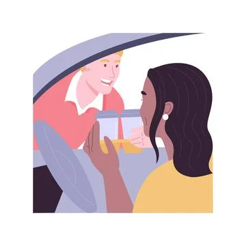 Getting order isolated cartoon vector illustrations. Stock Illustration