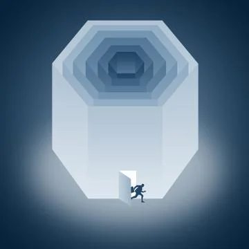 Getting out Illustrazione stock