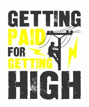 Getting paid for getting high Stock Illustration