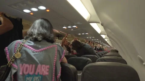 Getting Off Plane 1 Stock Footage 218997724