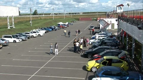 Getting prepared to race Stock Footage 8518140