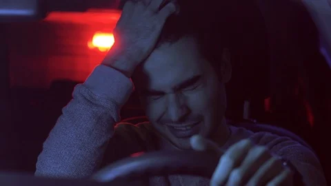 Getting Pulled Over By the Police Anxious and Stressed 스톡 동영상 100242239